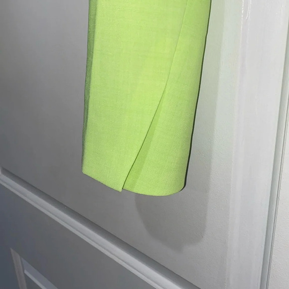 WeWoreWhat lime green wide leg pant suit and jacket size 4 - Picture 12 of 16